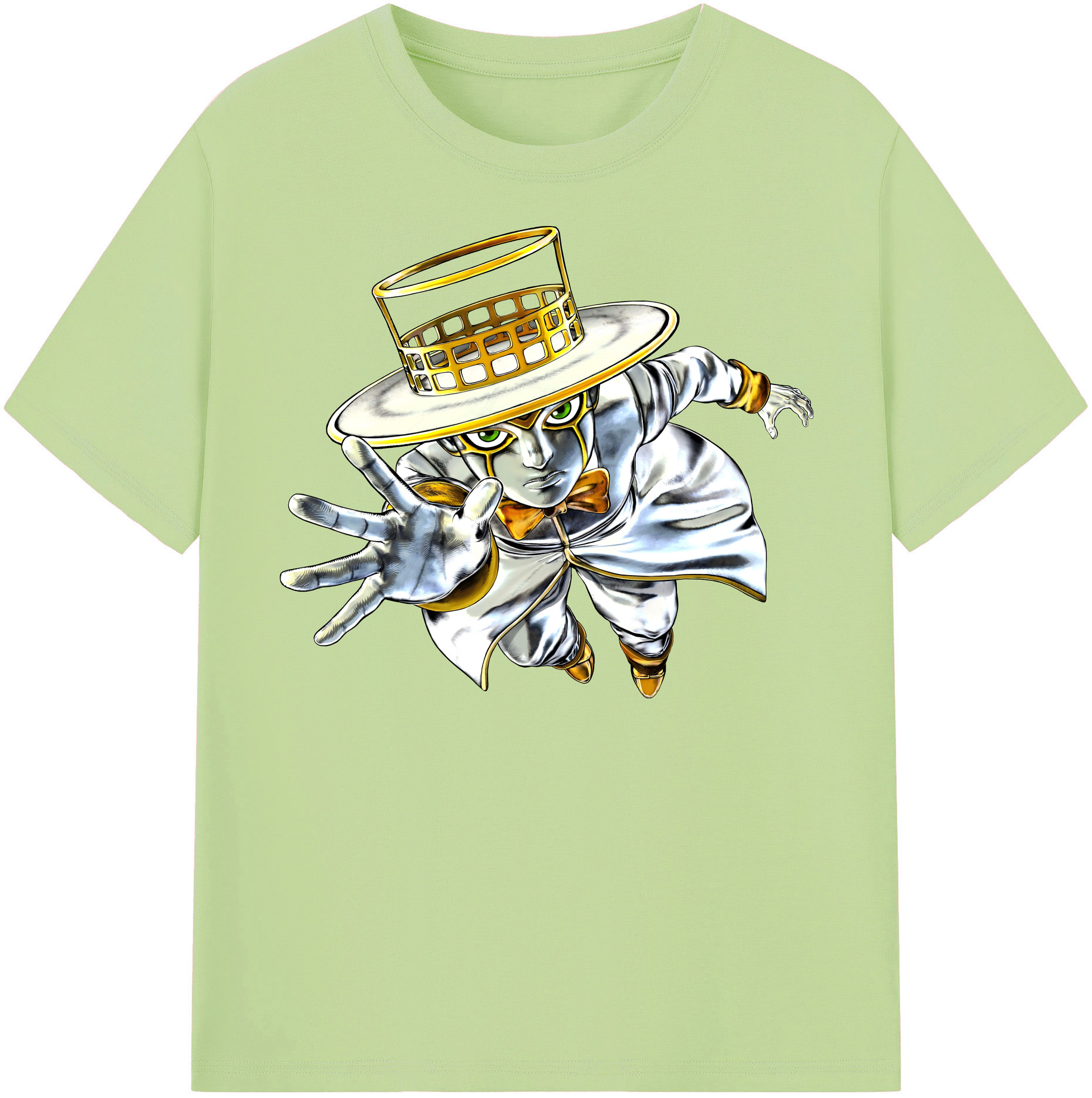（画像用） ジョジョの奇妙な冒険 岸辺 露伴（きしべ ろはん） JoJo's Bizarre Adventure Rohan Kishibe 綿100％半袖Tシャツ（フロントプリント）
